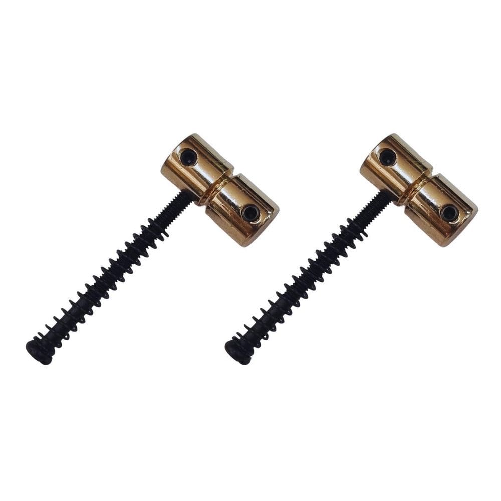 Kit 2 Saddle Ponte Baixo Vintage Dourado