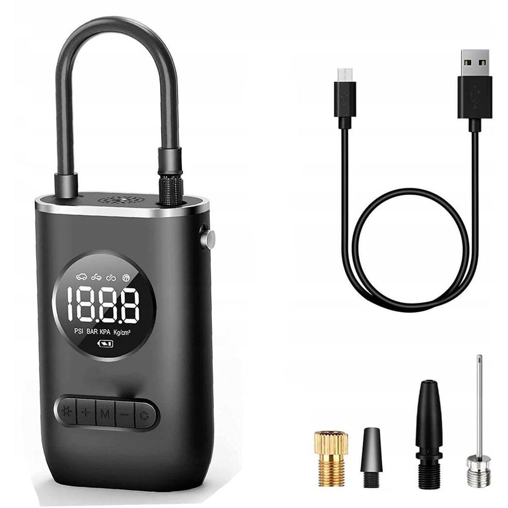 Bomba Elétrica Encher Pneu De Carro Moto Bike Digital