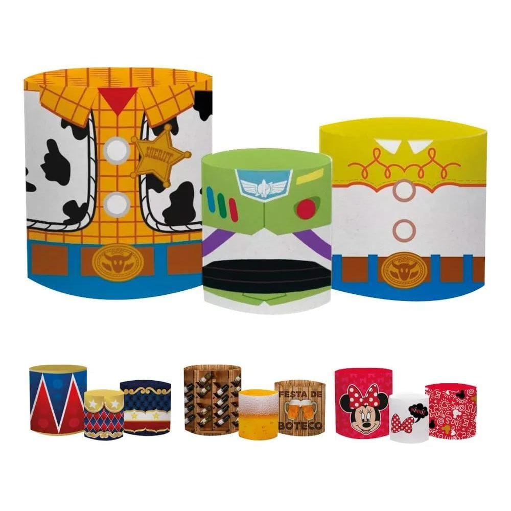 Trio Capas De Cilindros Sublim 3D Veste Fácil Festa 01