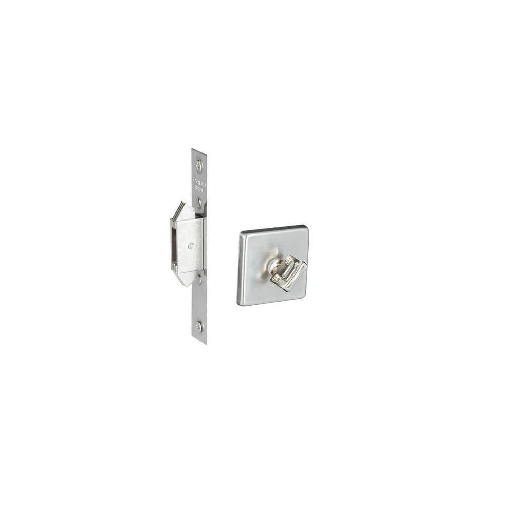 Fechadura Porta Correr Banheiro Wc Pado Inox Escovado Trava