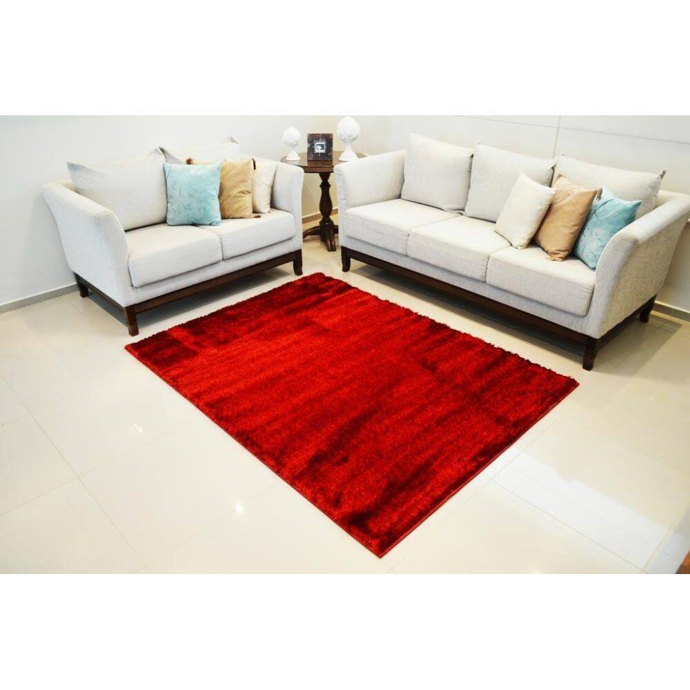 Capacho Life Confort Shaggy 50Mm Red 050X090 Cm