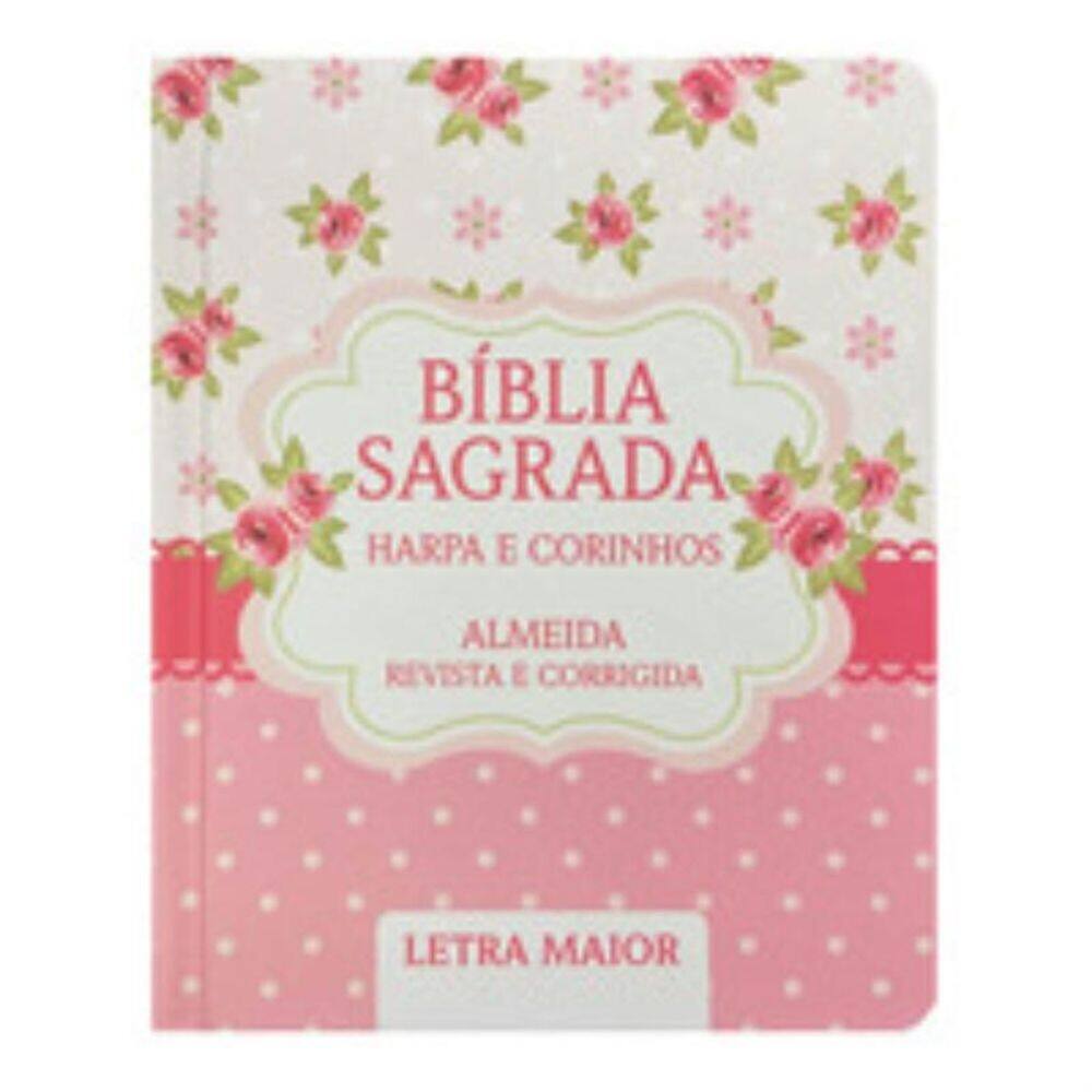 Bíblia L. maior capa dura ppm arc full color c/ harpa - scrap book