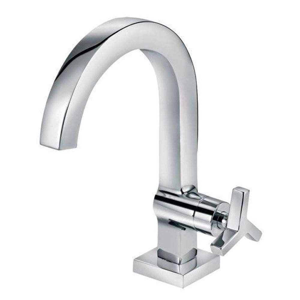 Torneira Lavatório Mesa Bica Alta City Cromada Docol