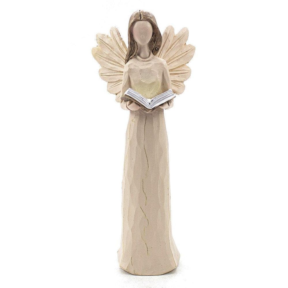 Imagem Anjo Livro Resina 15 Cm