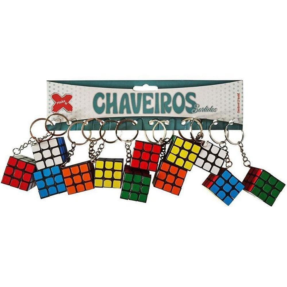 Chaveiro Cubo Mágico 3Cm Blcom 12