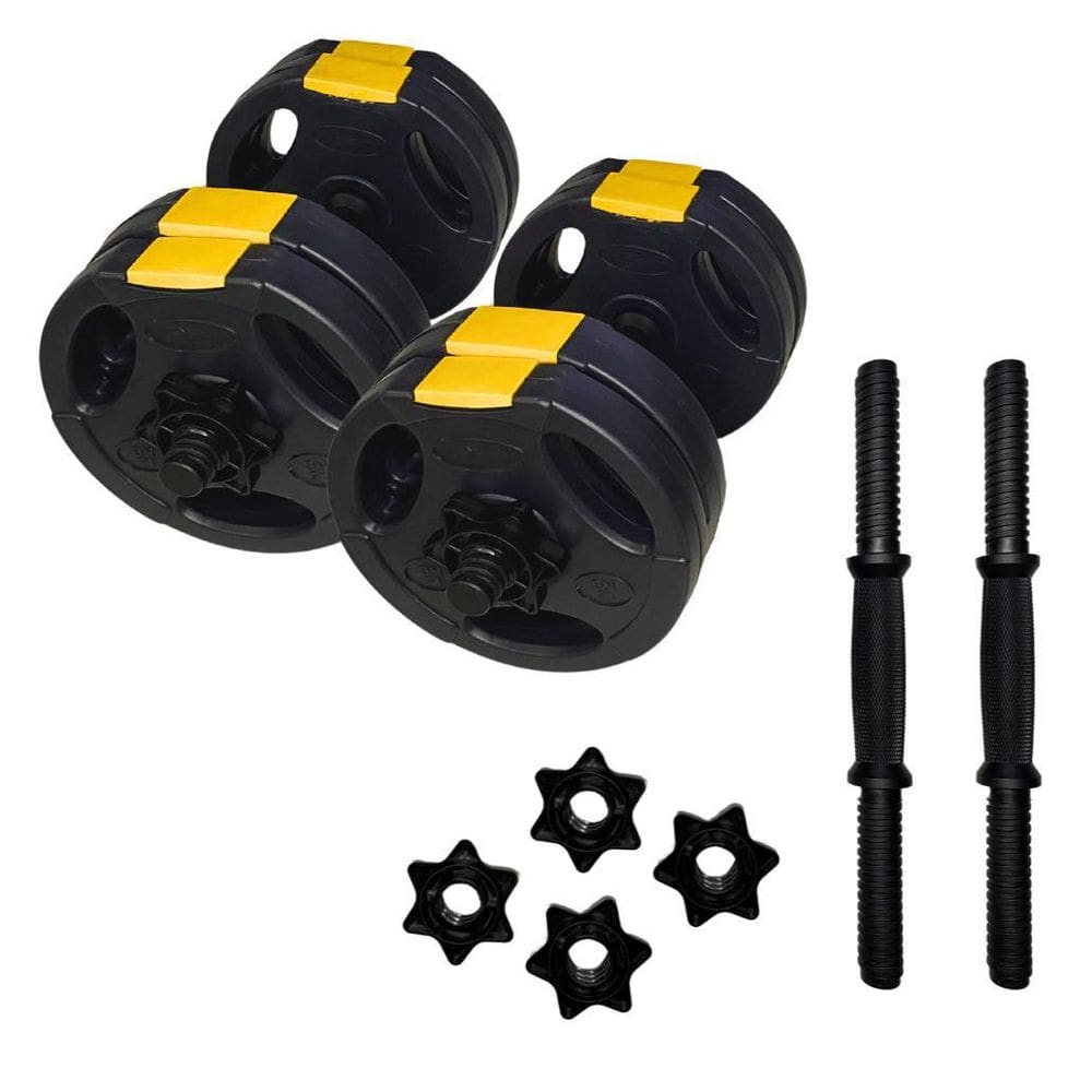 Kit Halteres Musculação Ajustável Barra Até 40Kg Bonafit