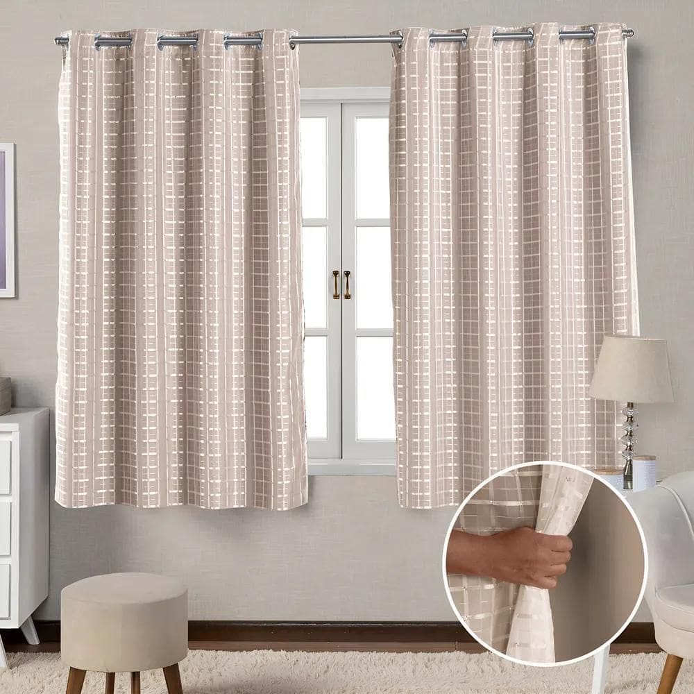 Cortina Para Sala Blecaute 2,00X1,30 Blackout Para Quarto