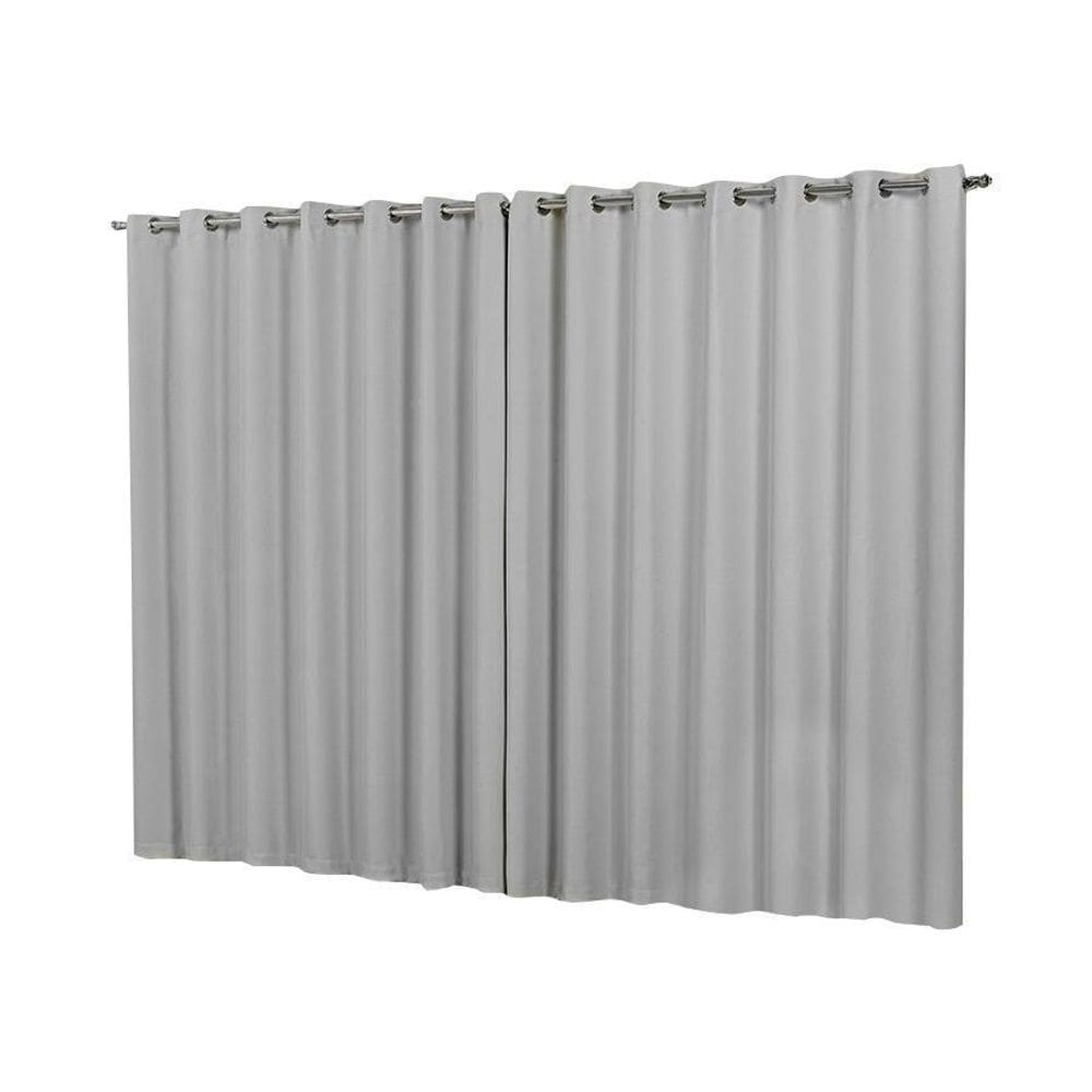 Cortina Blackout Em Tecido 2,80X1,80 Corta Luz Branco