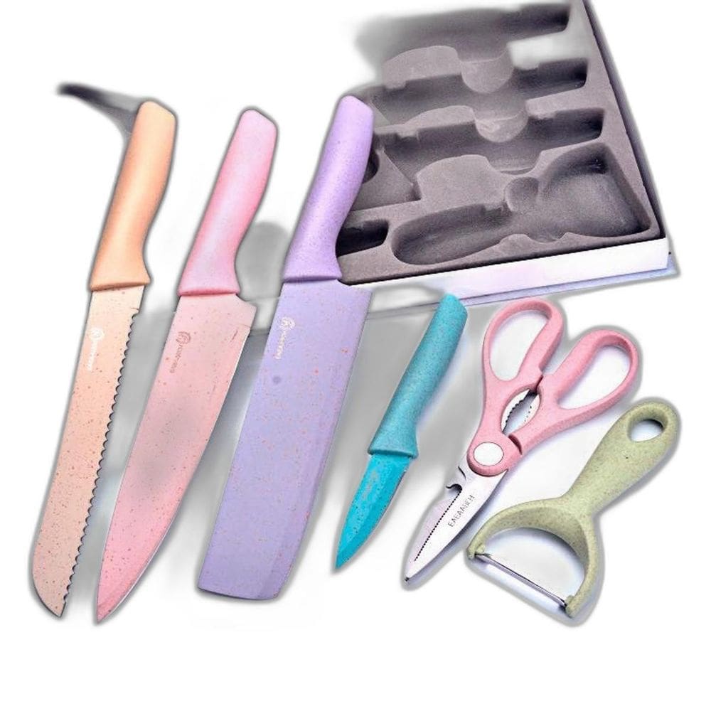 Conjunto Facas Chef Churrasco Coloridas