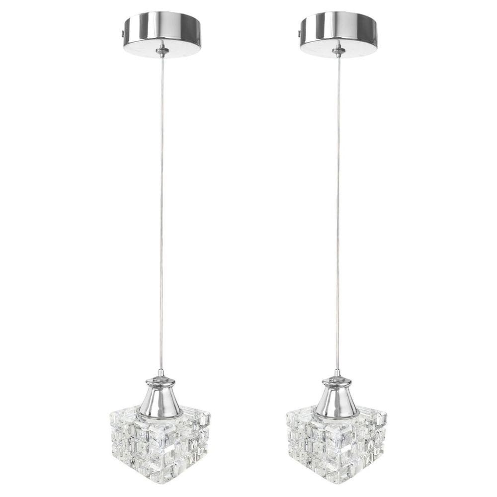 Kit 2 Pendente De Cristal K9 Polido Para Cabeceira G9 Bet43