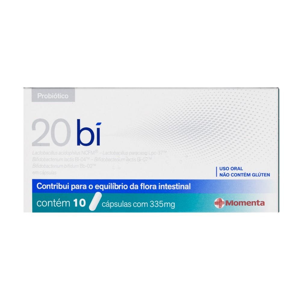 Probiótico 20 bí 335mg Momenta 10 Cápsulas