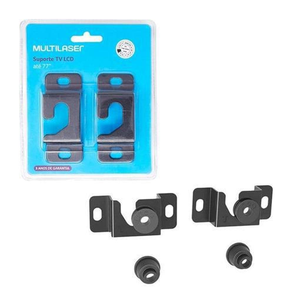 Suporte De Tv Fixo Pra Parede Painel Universal Lcd Led Preto