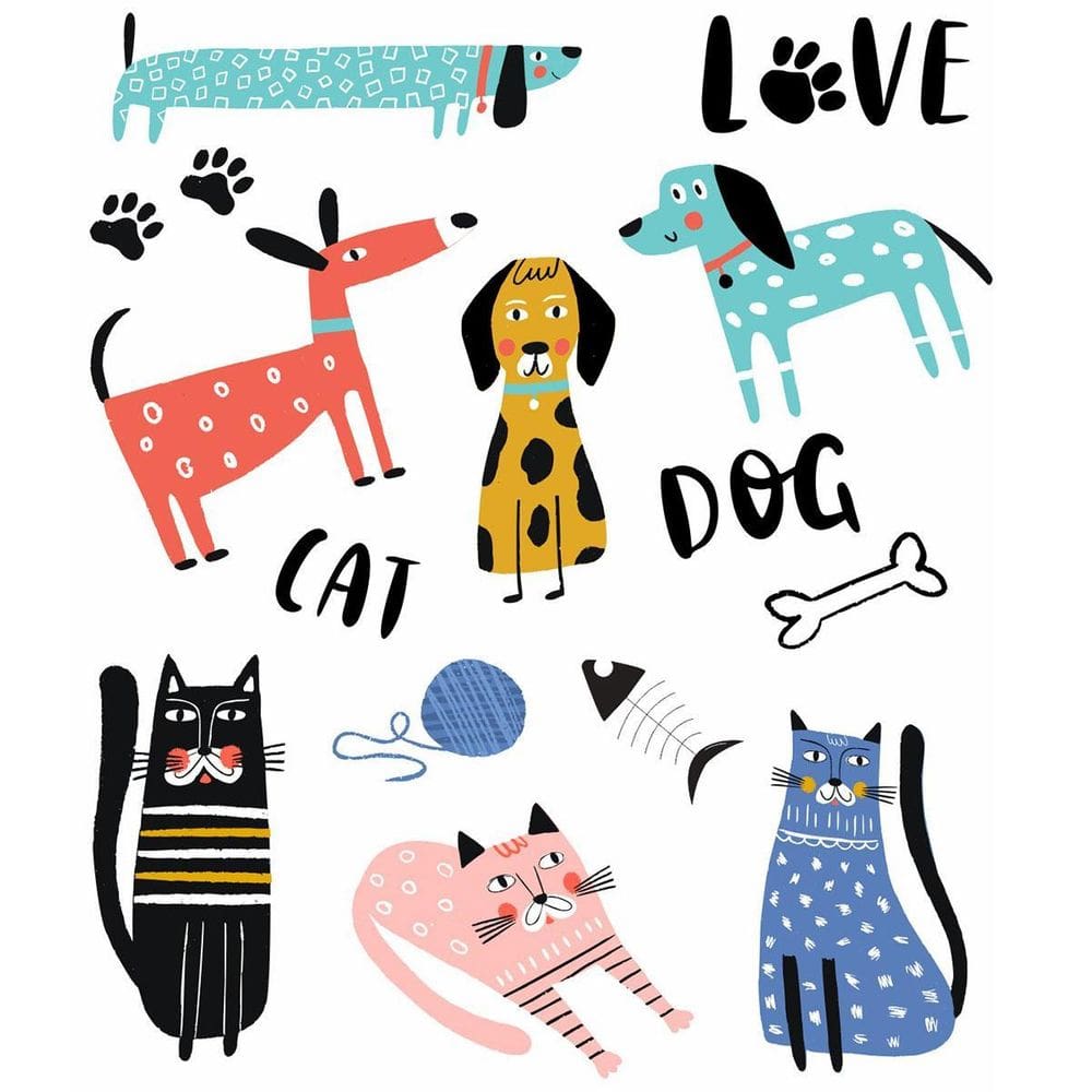 Tatufan Tatuagem Temporária Infantil Divertida Pets