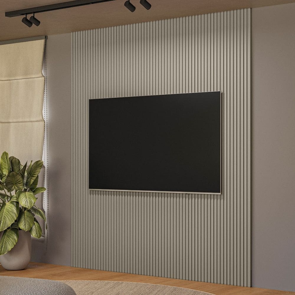 Painel Ripado para TV até 85 Polegadas Modular 2.2 Linea Brasil
