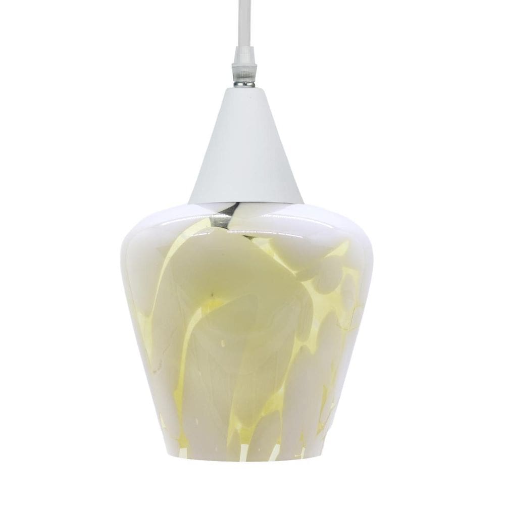 Lustre Pendente Taschibra Monalisa Murano E27 Bivolt Branco