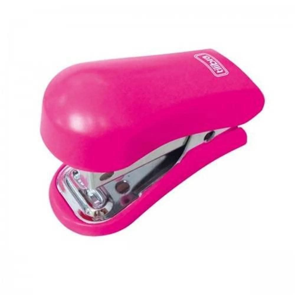 Mini Grampeador Tilibra Rosa