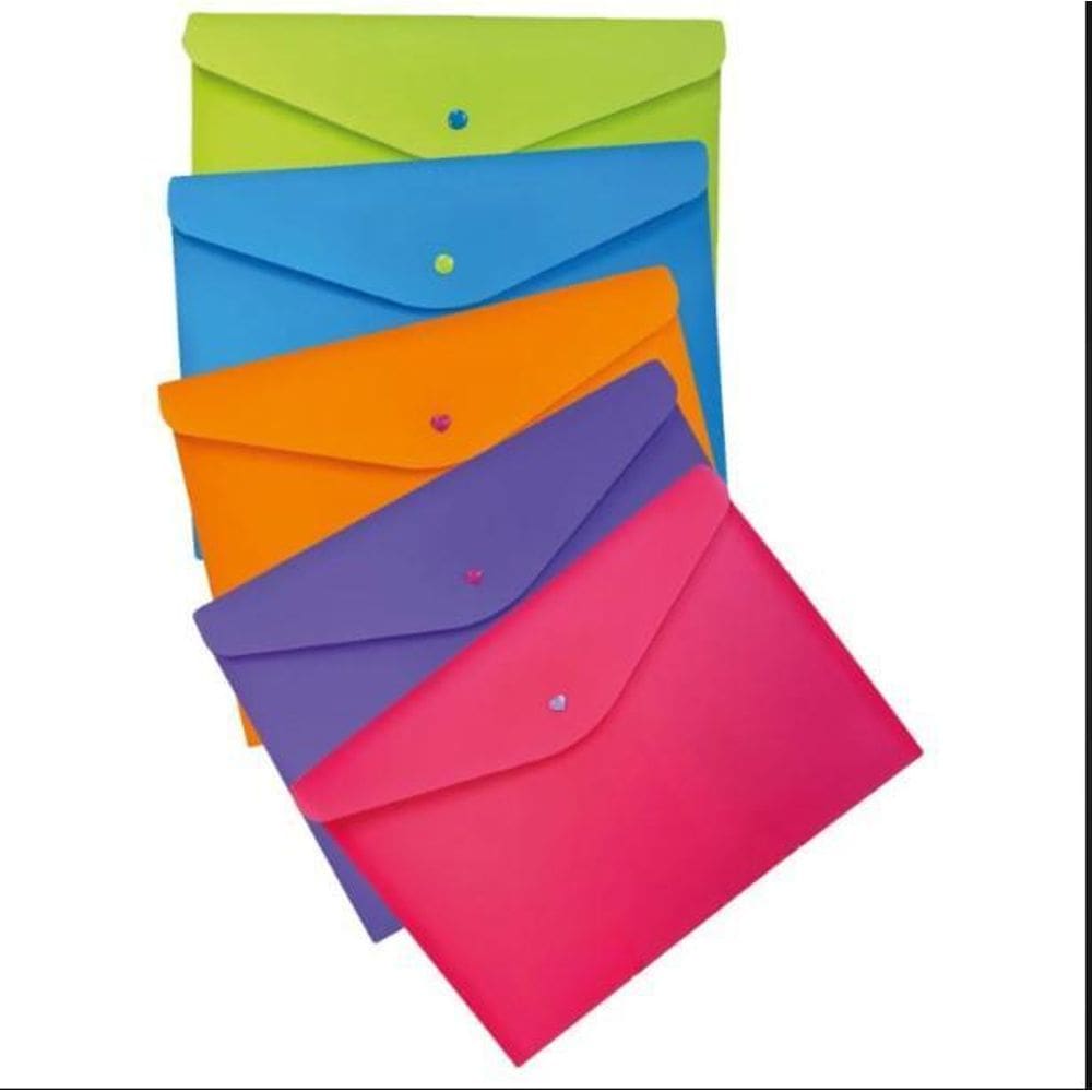 Kit Com 4Und Envelope Com Botão A4 Fullcolor Dello