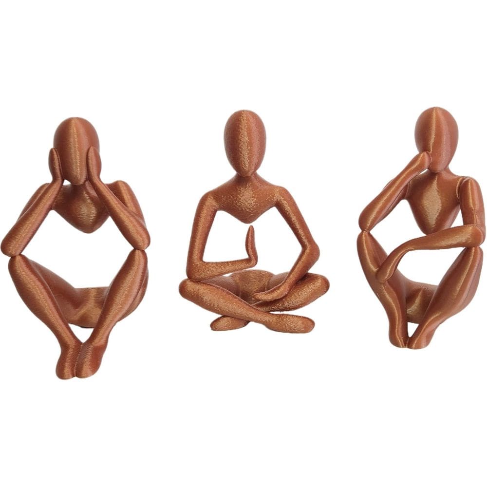 Estátuas Esculturas 3 Pensadores Decoração Sala Escritório C