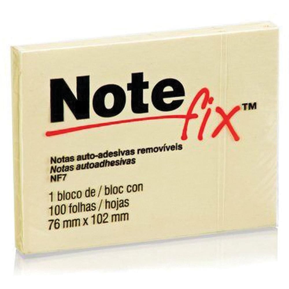 Bloco Autoadesivo Notefix 100f. 76mmx102mm Amarelo - 3m