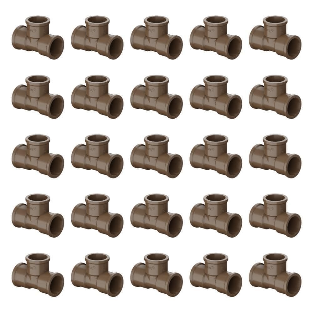 Kit Com 25 Unidades Tê Soldável 50Mm Tigre