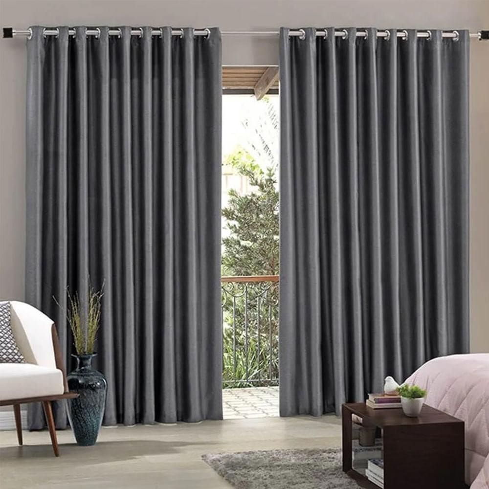 Cortina Sala / Quarto Duplex Lisa 3,0M X 1,7M Bella Janela