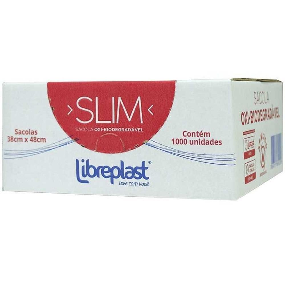 Sacola Plastico Medio 38Cmx48Cmx1,7 C/1000 Libreplast