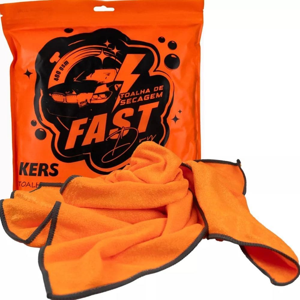 Toalha Microfibra Para Secagem Fast Dry 90X50Cm 400Gsm Kers