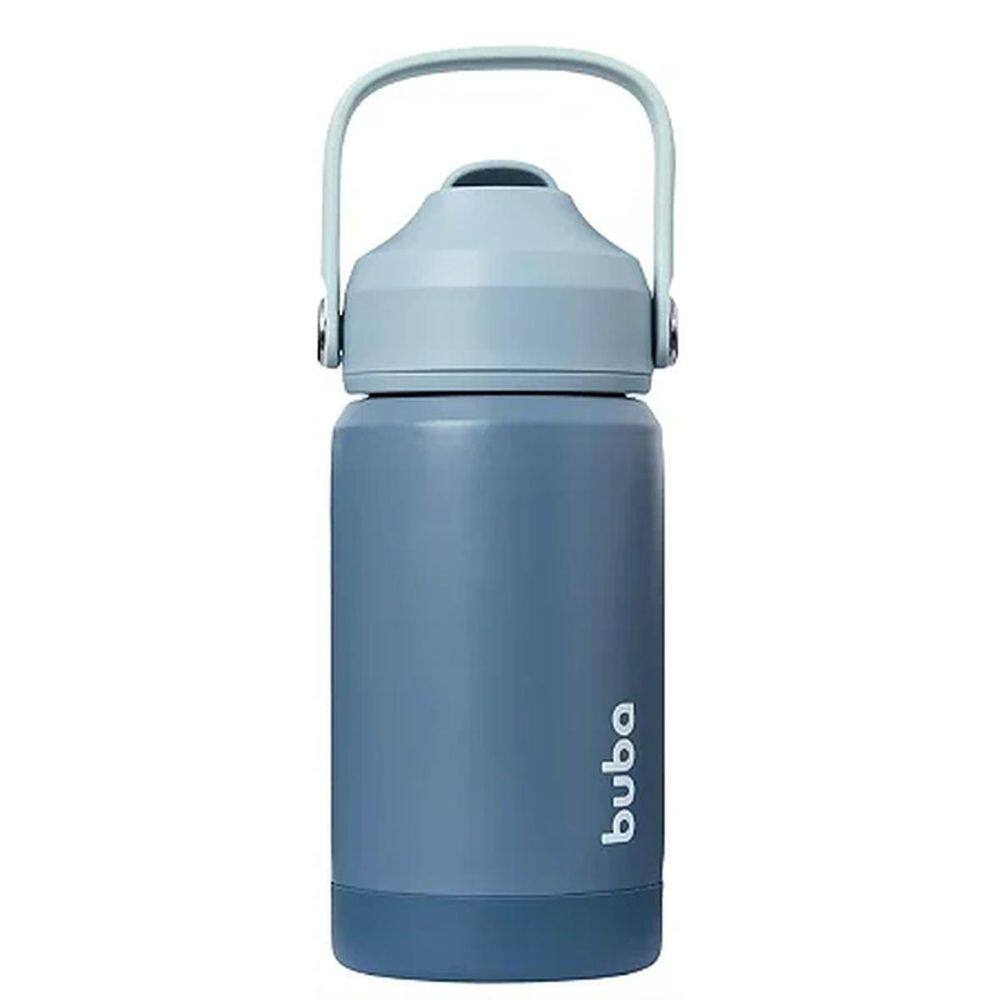 Buba Copo Térmico Parede Dupla Com Canudo Ocean 360Ml