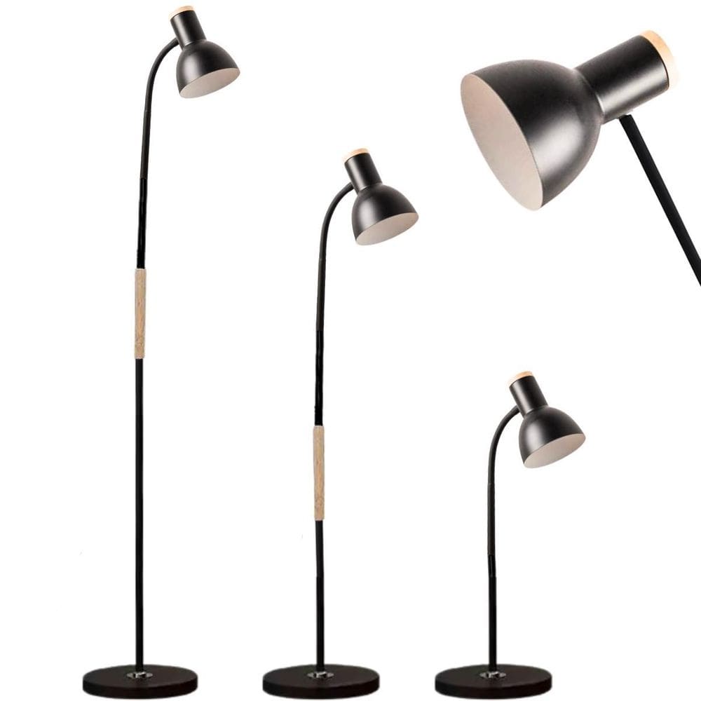 Luminária Piso Chão Coluna 155Cm Regulável Flexível 360