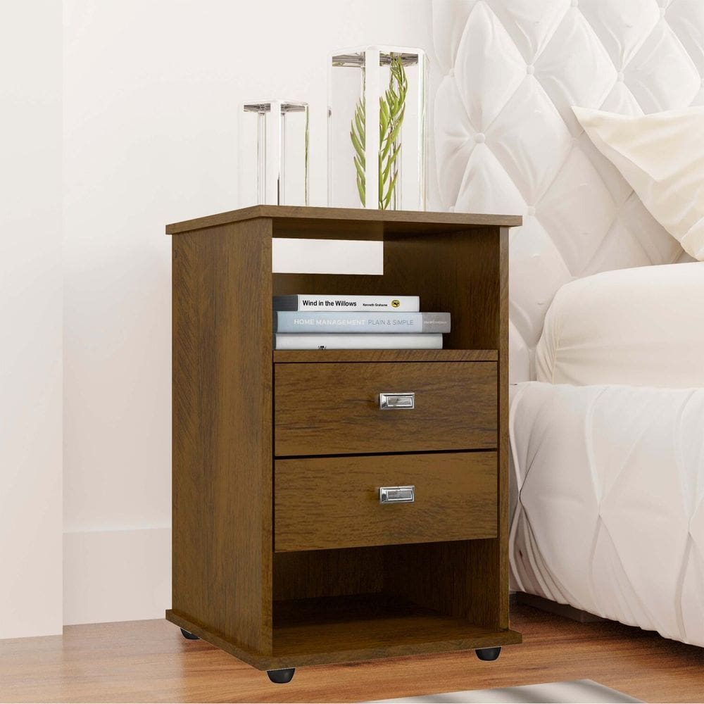 Mesa para Cabeceira 65cm X 38cm Londres Canela