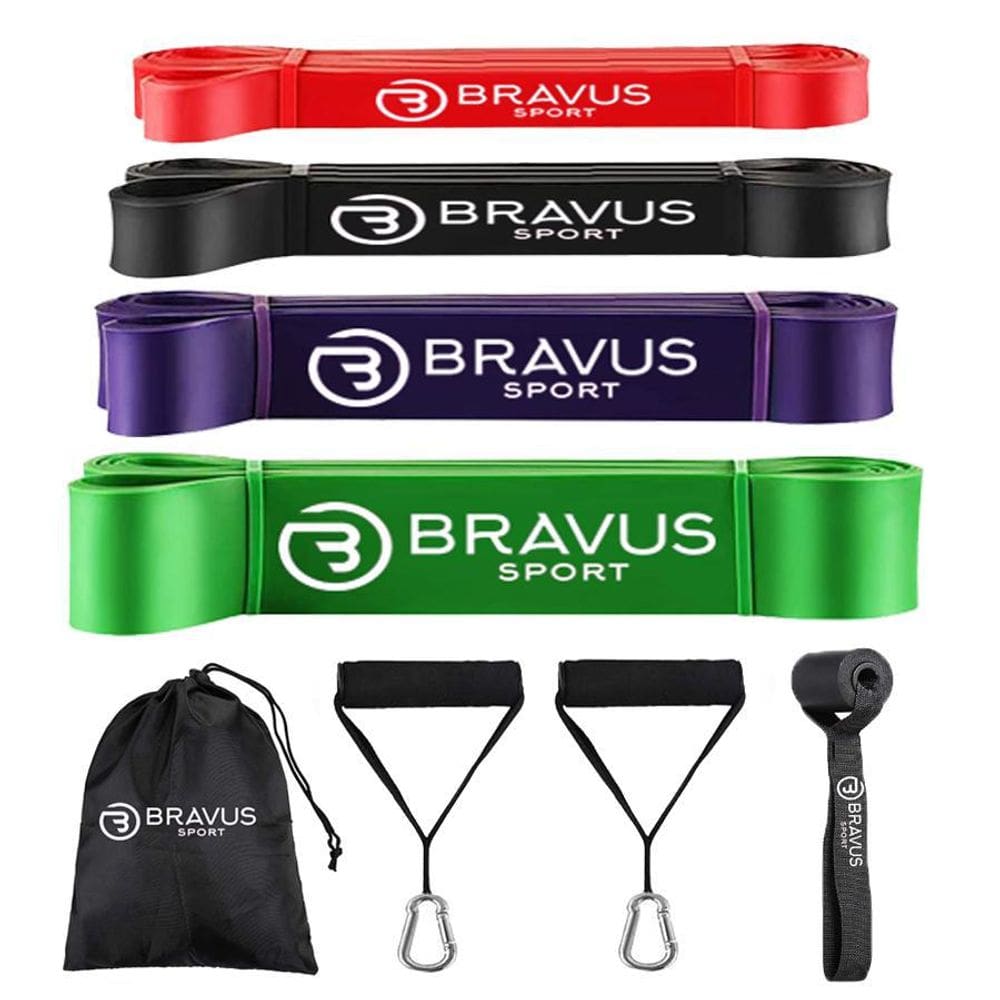 Mega Kit 4 Super Bands Com Alças De Mão E Âncora De Porta