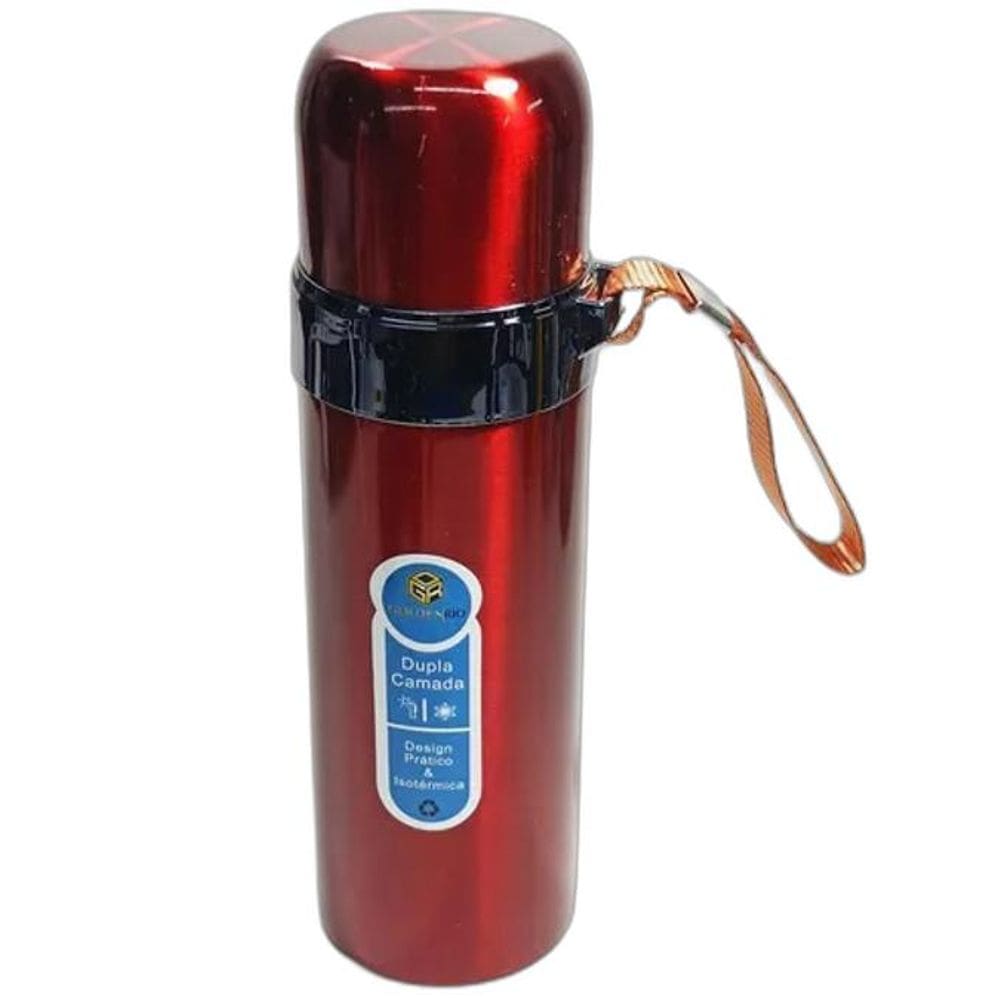 Garrafa Isotérmica Inox 430Ml Personalizado Com Nome Ou Logo