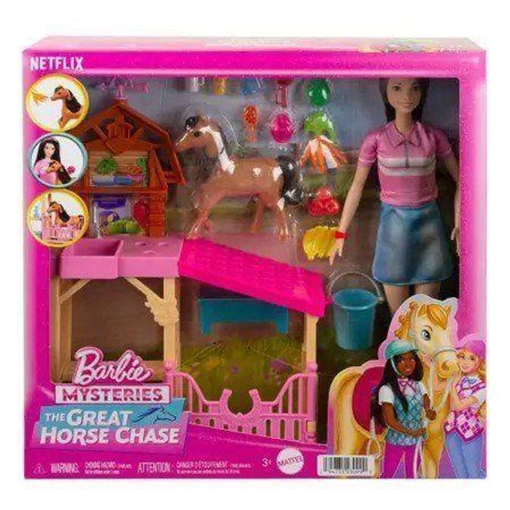 Boneca Barbie The Great Horse Chase Criacao de Cavalos HXJ40 Mattel Única - Padrão
