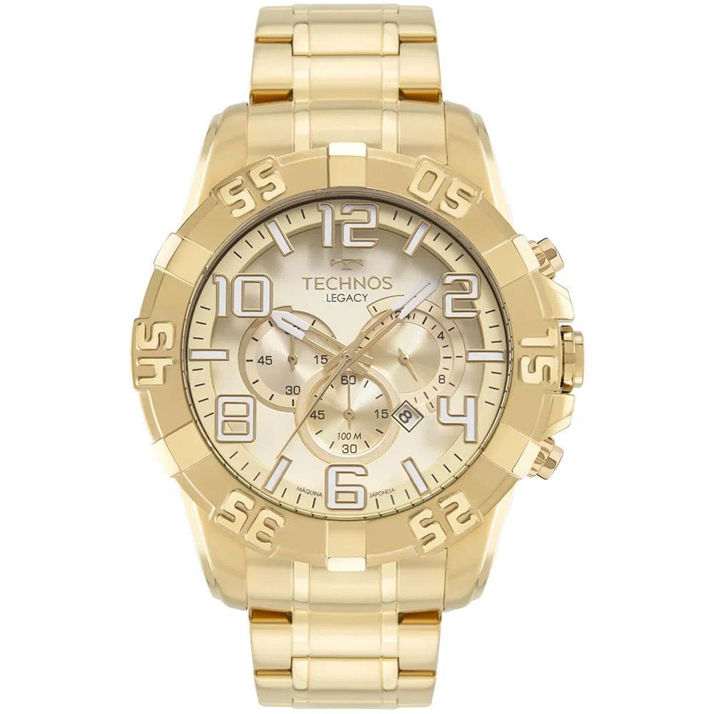 Relógio TECHNOS masculino Legacy dourado aço OS20IKS/4X