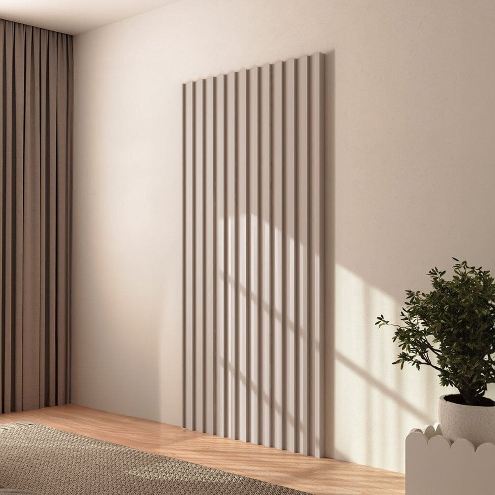 Painel Ripado para Sala de Estar 134cm X 183cm Cinza