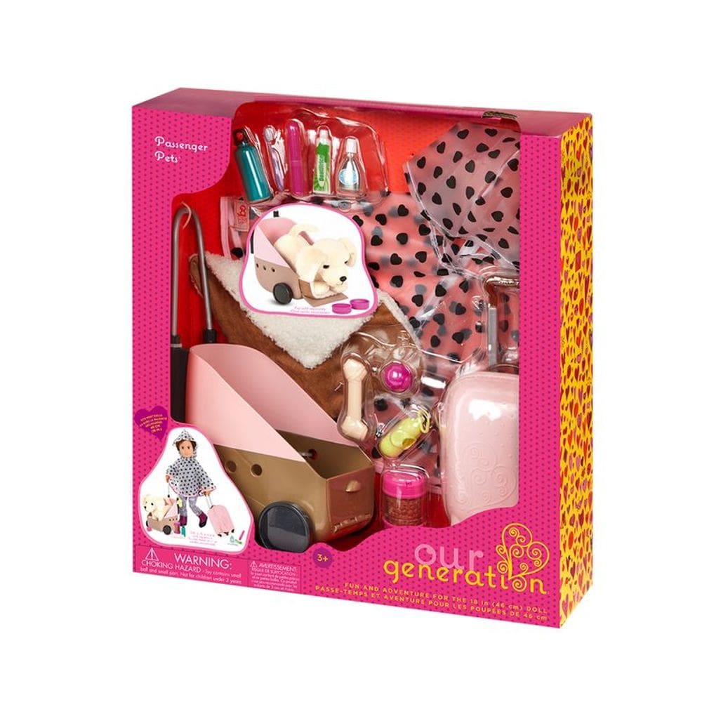 Kit De Viagem Com Mala E Carrinho - Our Generation Candide 0304