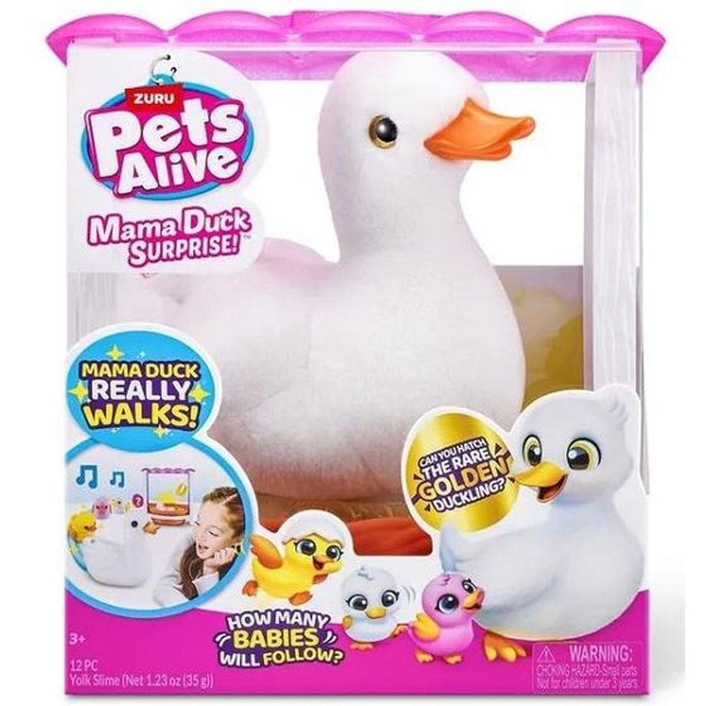 Pelúcia Interativa PETS Alive Mama DUCK Surprise Candide 1237