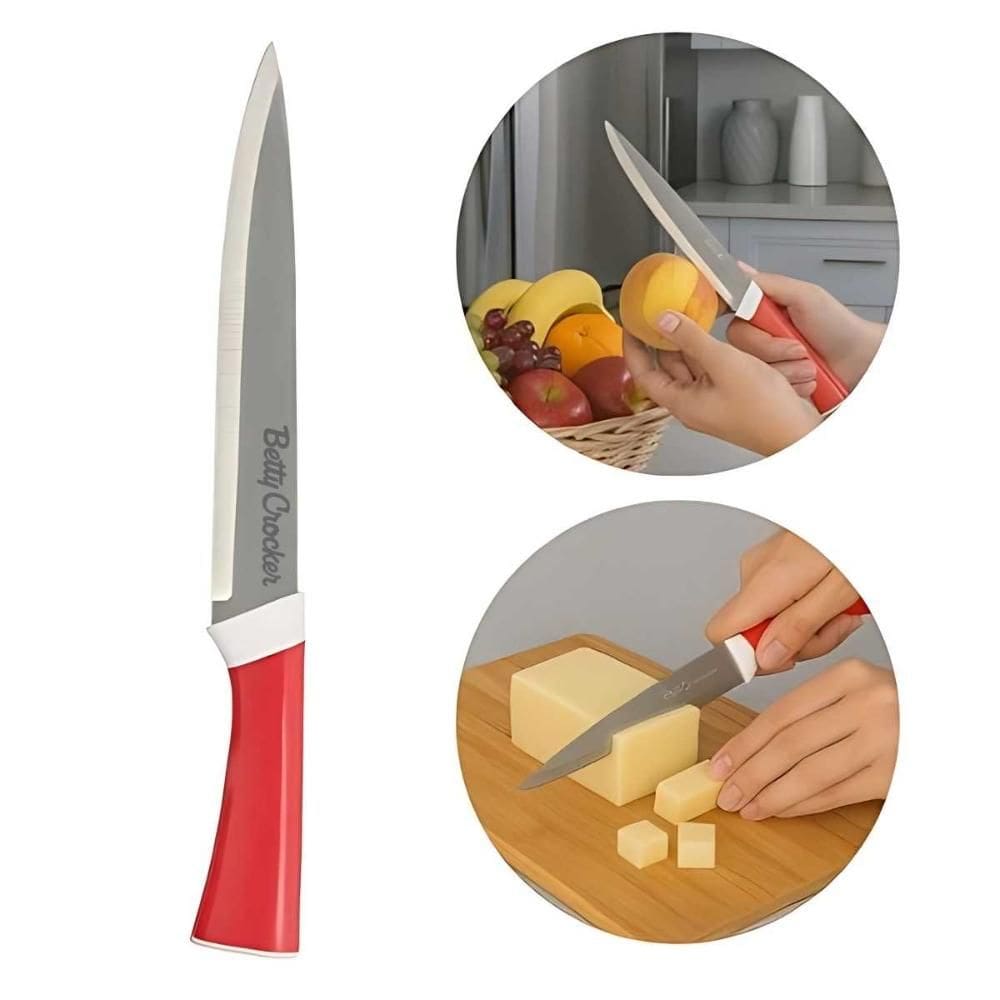 Faca para Carne Cozinha Multiuso Chef Inox Betty Crocker