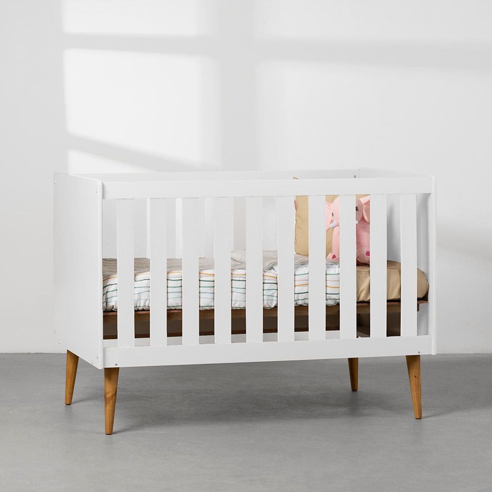 Berço Mini Cama Isis – Branco Fosco