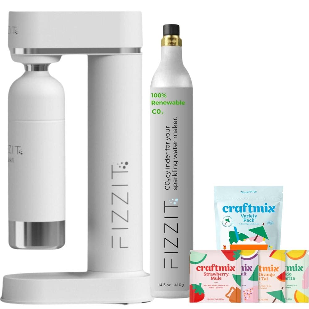 Máquina de água com gás e refrigerante FIZZ IT Spärklï com garrafa de 3x1L