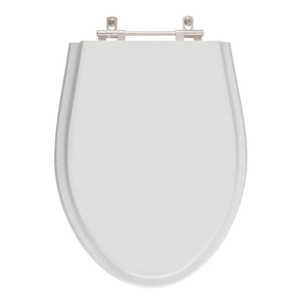 Tampa De Vaso Sanitário Laqueado Victoria Cinza Claro Silver