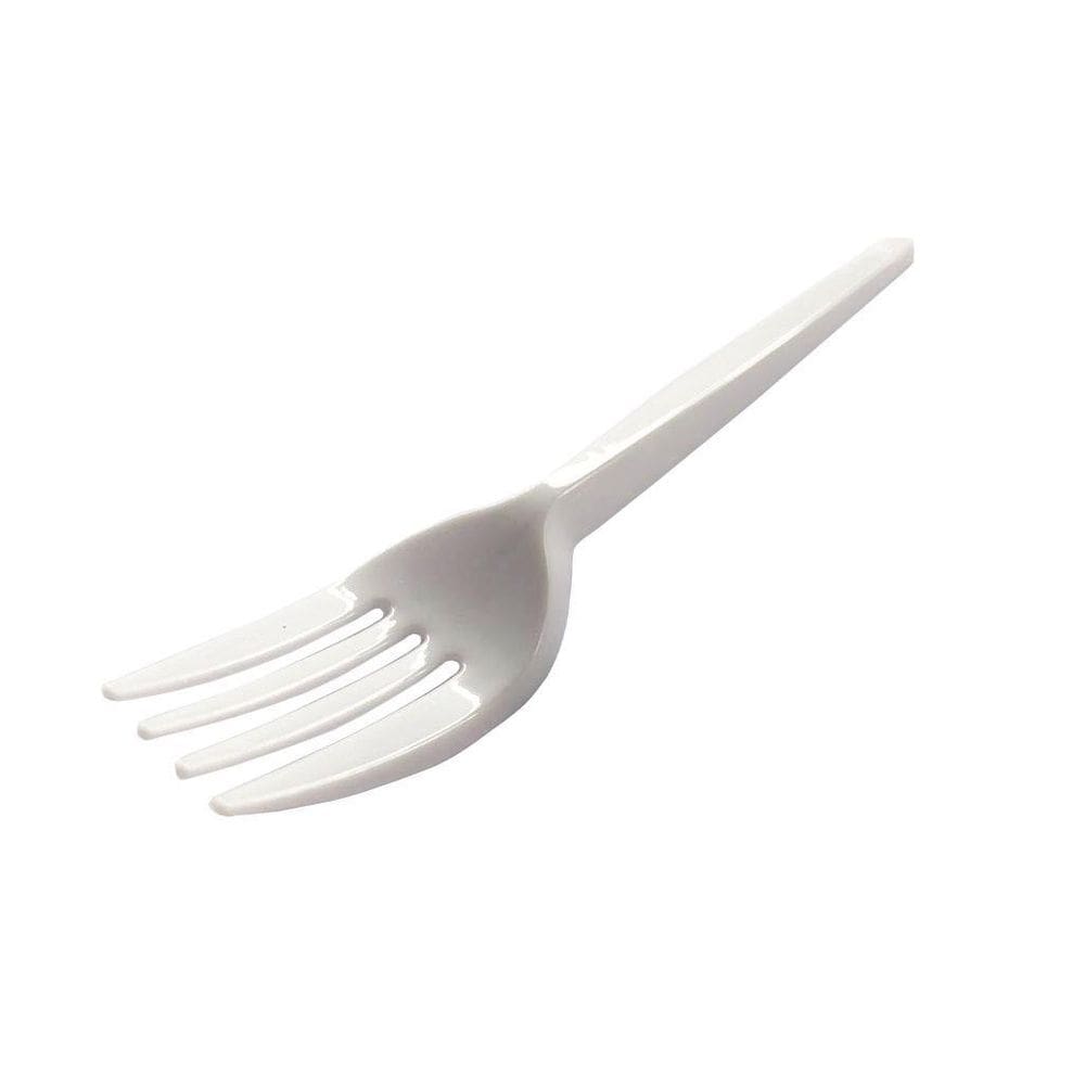 Garfo Sobremesa Branco C/3000 Strawplast 3Cx