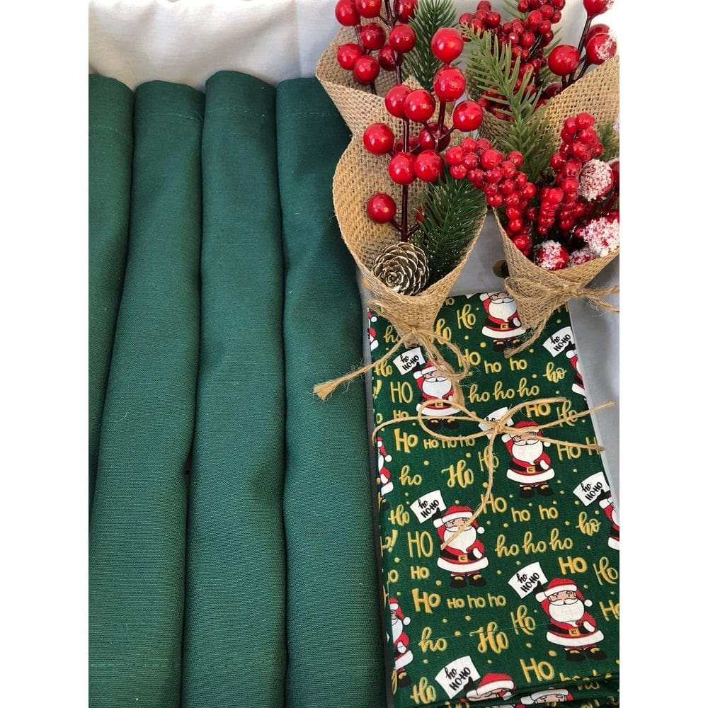 Kit 4 Pças Jogo Americano De Mesa Jantar Natal Decoração 010