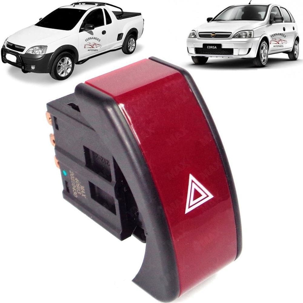Botão Luz Pisca Alerta Emergencia Corsa Montana 2002 A 2012