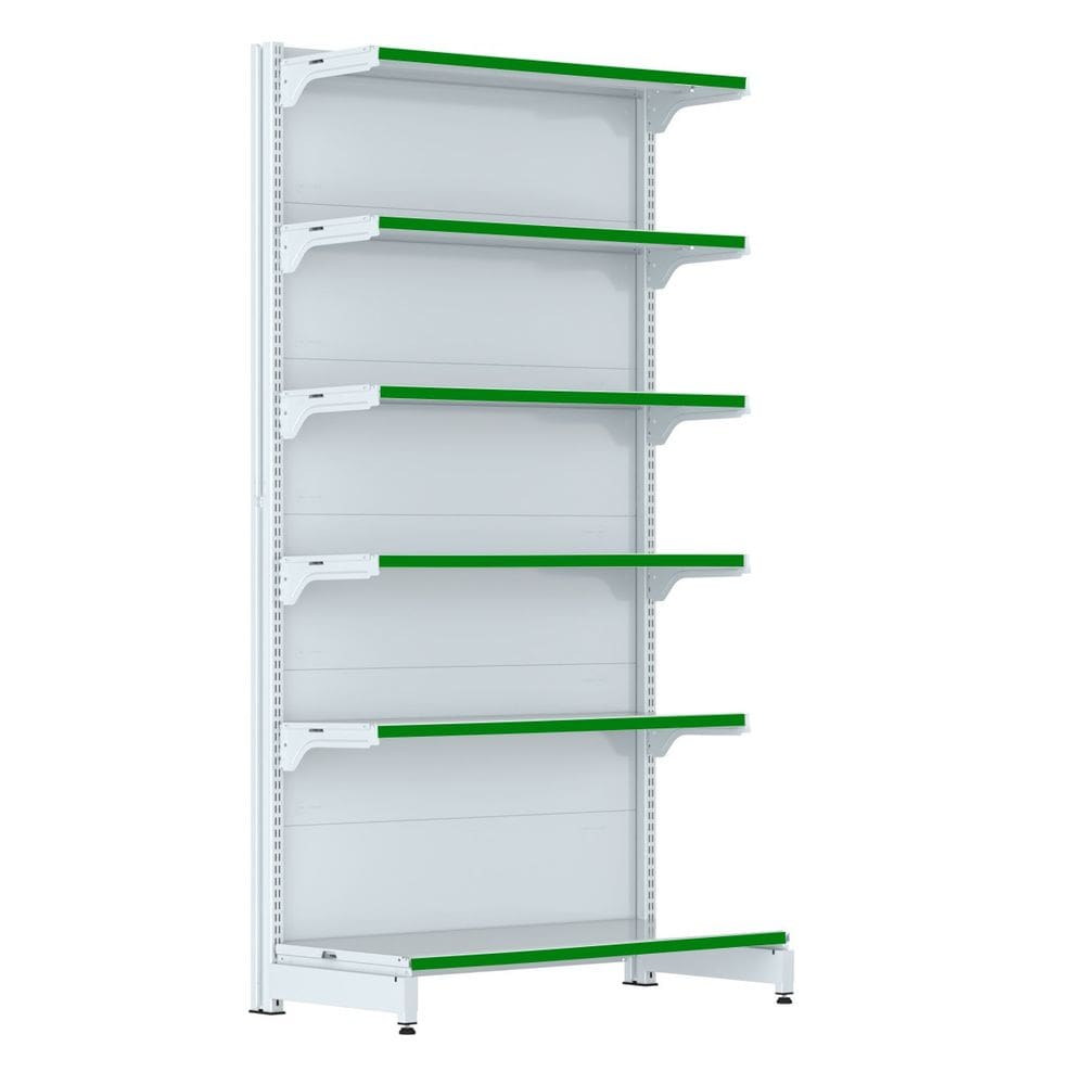 Gondola Parede 202 FIT Farmacia Inicial 6 Bd Branco Pe Verde
