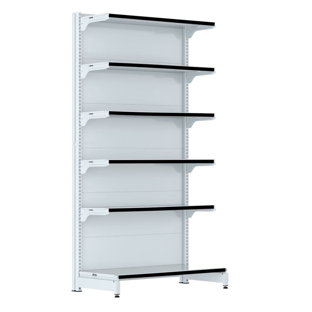 Gondola Parede 202 FIT Farmacia Inicial 6 Bd Branco Pe Preto