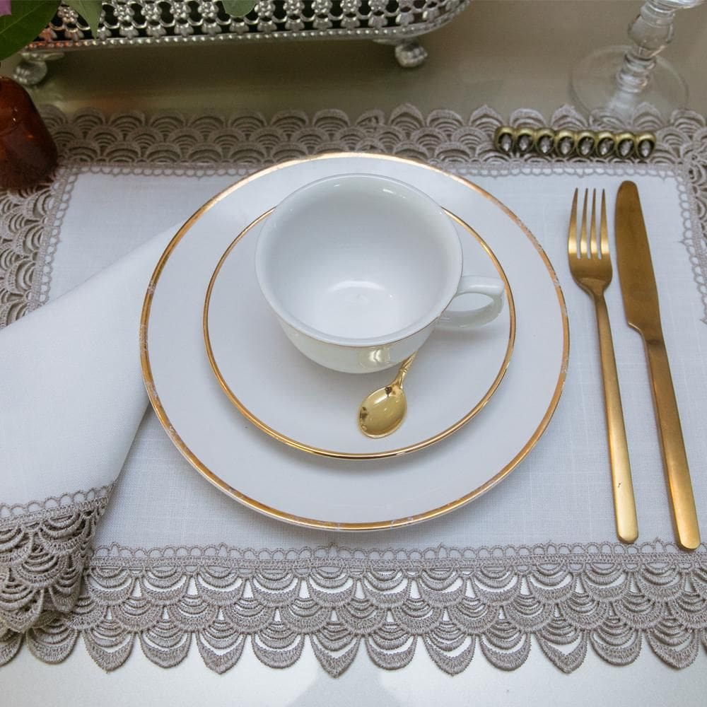 Jogo Americano Argivai Indonésia Prata 35Cm X 50Cm 2 Peças