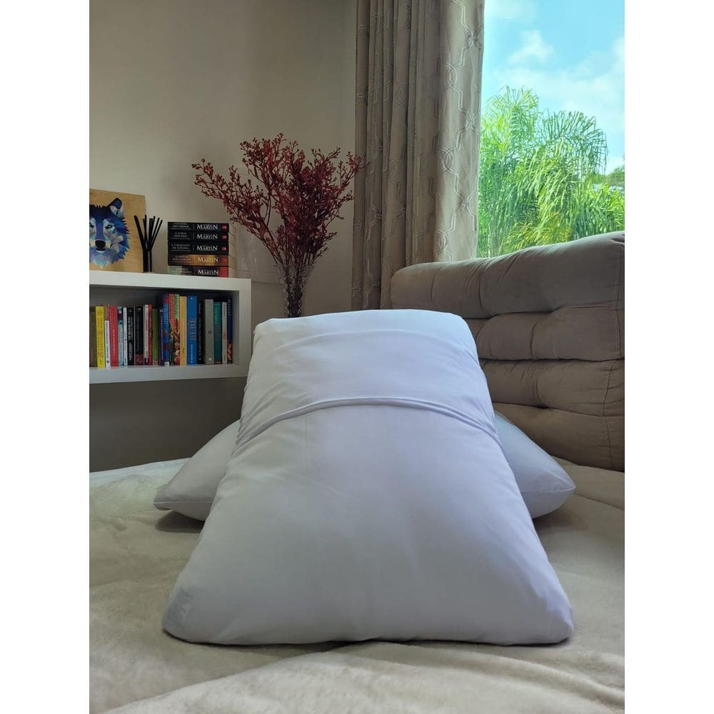 Kit 02 Fronha Lisa Envelope Malha Travesseiro 70X50