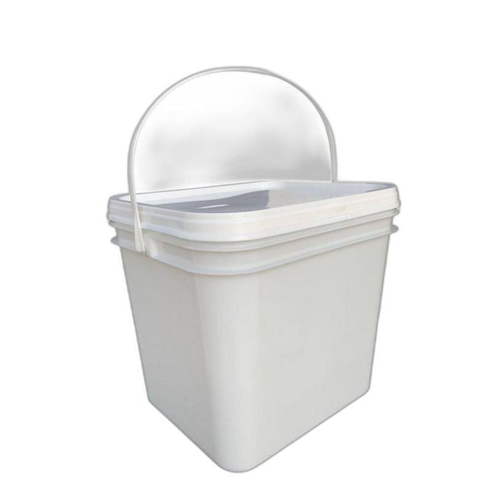 Balde De Cimento De 3.6L Retang Com Tampa Lacre25Un