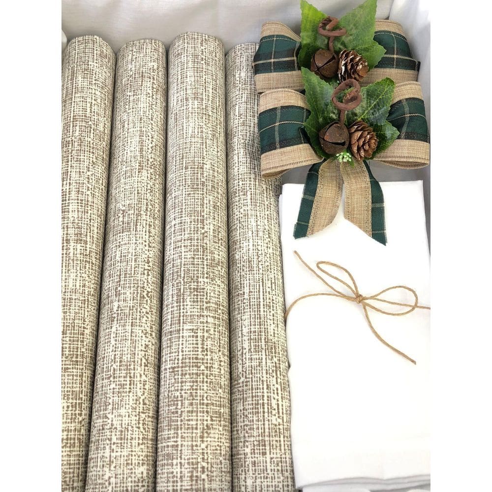 Kit Mesa Posta Jogo Americano Completo Decor Natal 12 Lugare